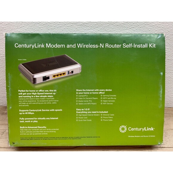 CenturyLink Actiontec Modem & Wireless-N Router WiFi ADSL/VDSL Model C1000A - Picture 16 of 16